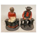 Cast Iron Amish Bookends