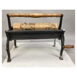 Antique Newspaper Log Roller