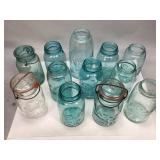 Miscellaneous Vintage Blue Canning Jars