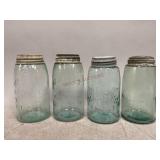 Vintage Blue Mason Jar
