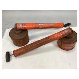 Two Vintage Spra-Well Hand Pump Sprayers