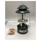 Adjustable Coleman Two Mantle Gas Lantern