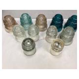 Assorted Glass Electrical Insulators