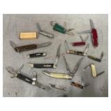 Various Vintage Pocket Knives