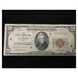 1929 Federal Reserve Bank of Cleveland Ohio $20