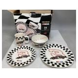 New in Box 16 Pc Dale Earnhardt Dinner Set