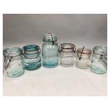 Miscellaneous Glass Canning Jars