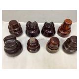Collection of Porcelain Electrical Insulators