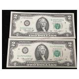 Series 1976 Two Dollar Bills