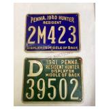 Vintage Penna. Resident Hunting Licenses