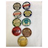 Vintage Pa. Resident Citizen Fishing Licenses Pins