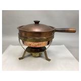 Vintage Copper & Brass Chafing Dish