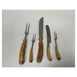 Antler Handle Carving Utensils