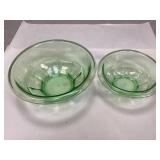 Two Hazel-Atlas Depression Era Uranium Bowls