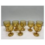 Yellow Glass Goblets