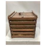 Antique Wooden Egg Crate