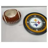 Steelers Clock and Football Container