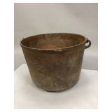 Vintage Cast Iron Footed Bean Pot or Cauldron