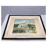 Vintage Framed Drake Well Print