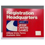 Registration Headquarters Arco Double Sided Sign
