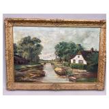 Framed Oil Painting on Canvas by Elliot