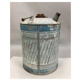 Vintage Galvanized Metal Gas/Kerosene Can