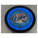Miller Lite Light Up Clock