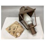 Vintage Copper and Glass Lantern