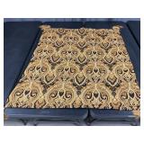 Black & Gold Paisley Blanket