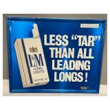 L&M Long Lights Metal Single Sided Sign
