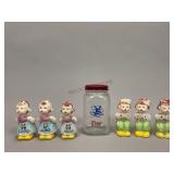 Dutch Children Spice Shakers & Flour Shaker
