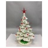 Vintage 2-Piece Ceramic Christmas Tree