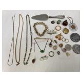 Miscellaneous Lot of Sterling, 10K Gold & More