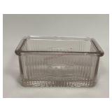 Clear Glass Salt Box