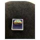 Vintage Gold Ring with Opals