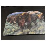 Prairie Thunder by Cynthia Fisher Print on Slate
