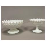 Fenton Milk Glass Compotes
