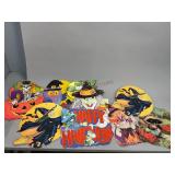 Vintage Double Sided Halloween Decorations