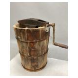 Vintage Hand-Crank Ice Cream Freezer