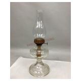 Vintage Clear Glass Oil Lamp