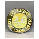 Vintage Metal IC Light Low Carb Sign