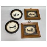 Framed Silhouette Wall Hangings