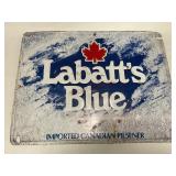 Labatt's Blue Single Sided Metal Beer Sign