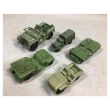 Toy Jeeps and Truck