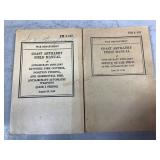 2 Coast Artillery Manuals 1942