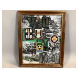 Framed Medical Brigade and Uniform Insignia