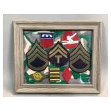 Framed WWII Insignia