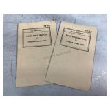 2 Copies FM 26-5 Interior Guard Duty 1940