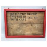 WWI -WWII Explosive Crate Lid
