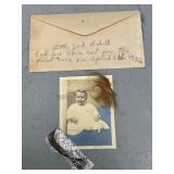 1922 Envelope Picture with First Haircut